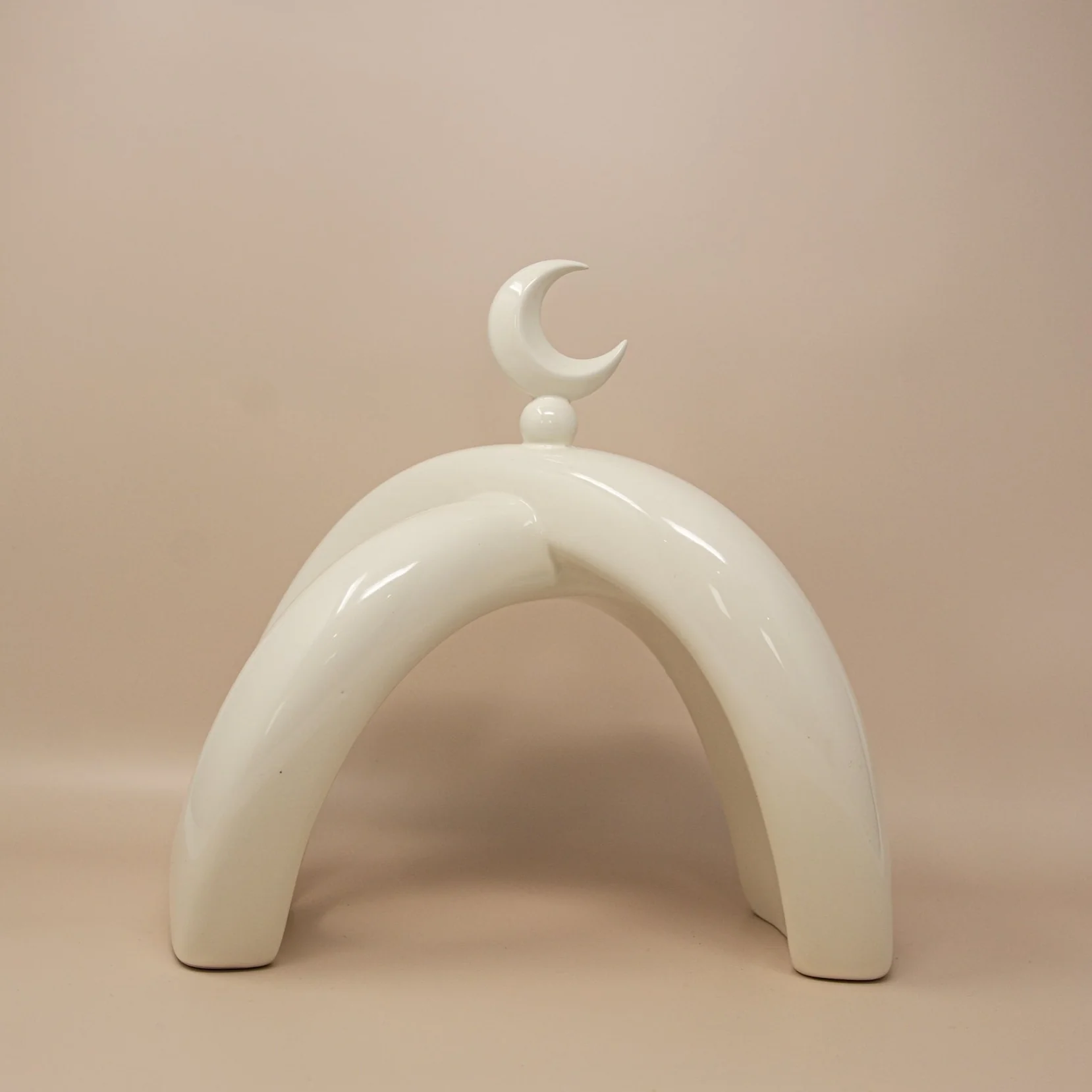 Crescent Knot Sculpture: Cream - Image 6