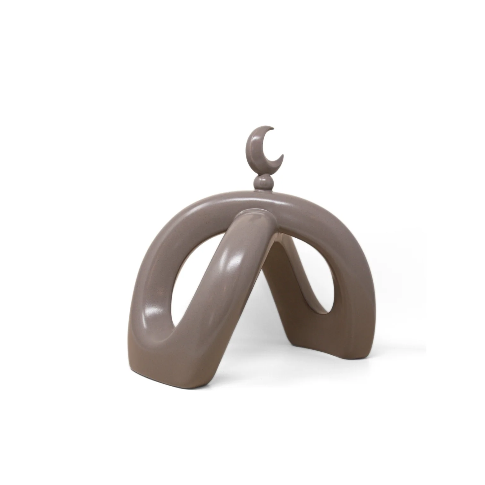 Crescent Knot Sculpture: Mocha