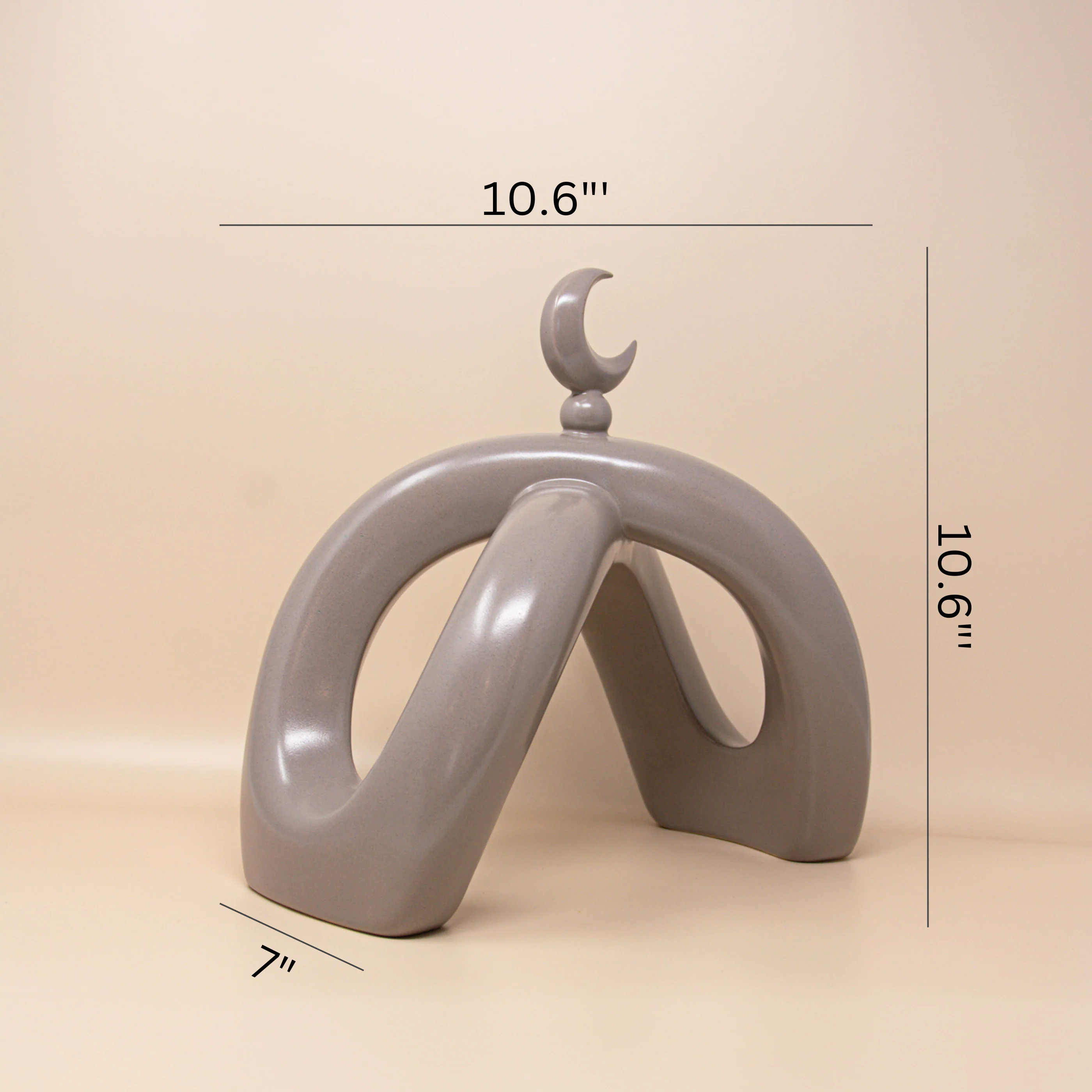 Crescent Knot Sculpture: Mocha - Image 7