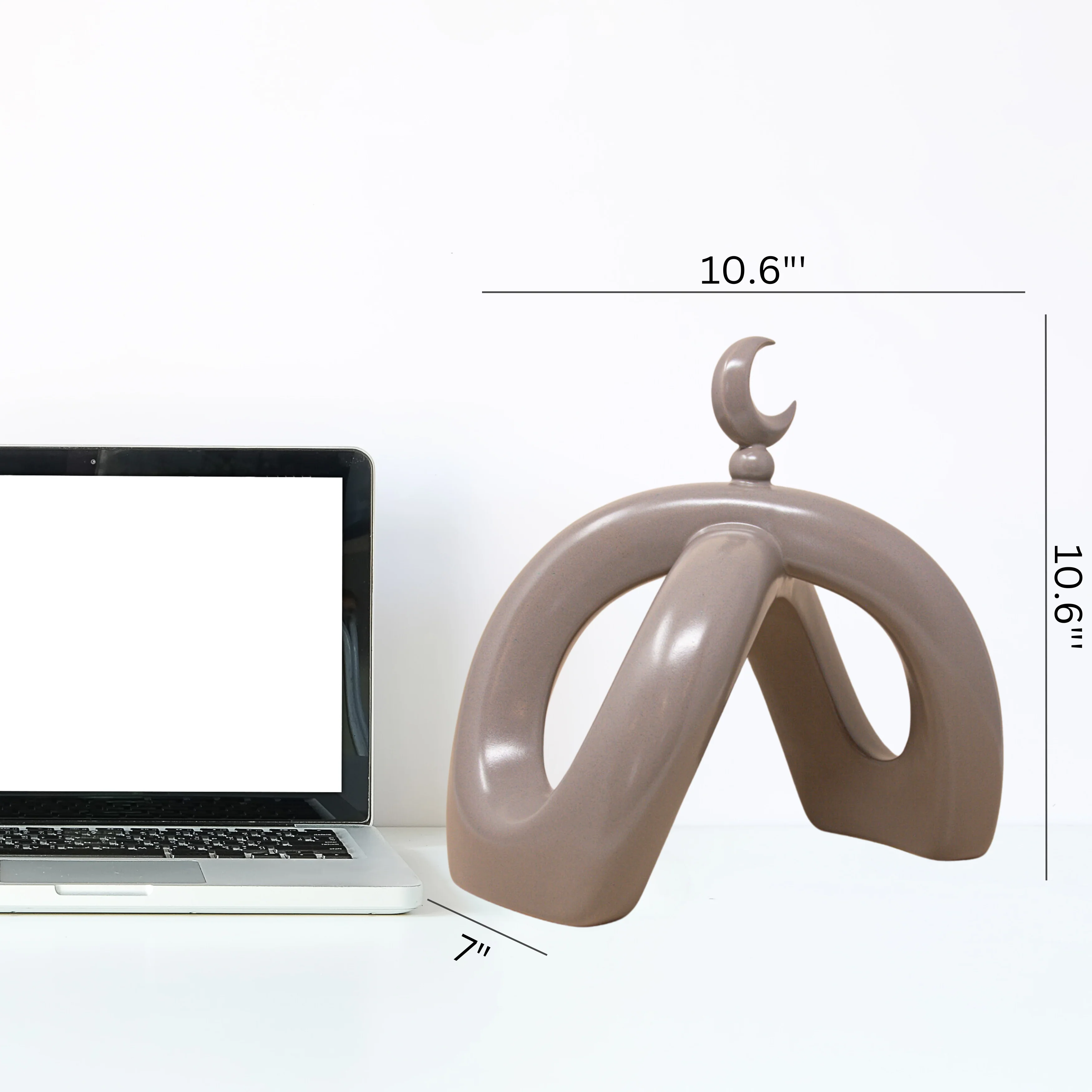 Crescent Knot Sculpture: Mocha - Image 8