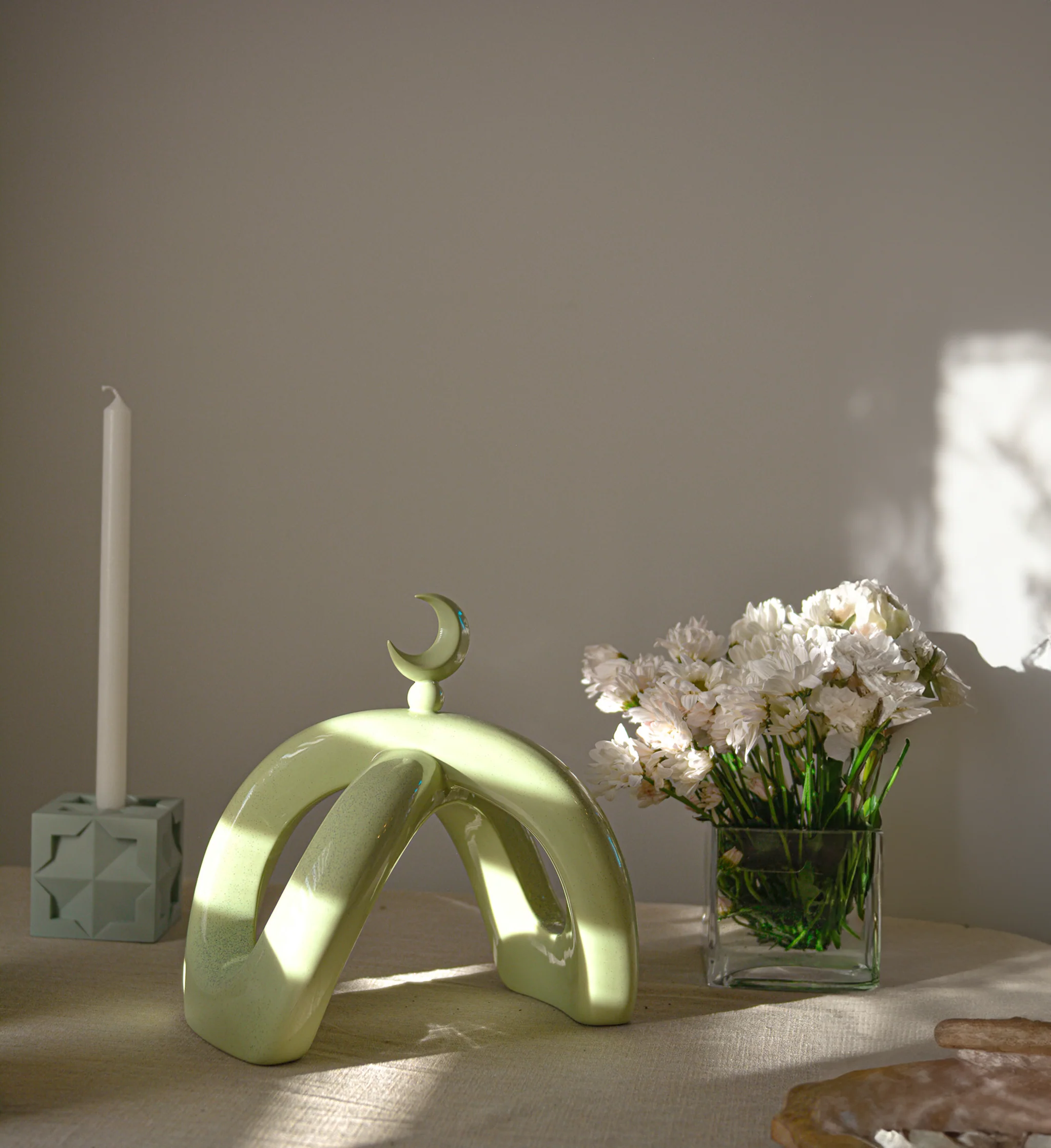 Crescent Knot Sculpture: Pistachio - Image 3