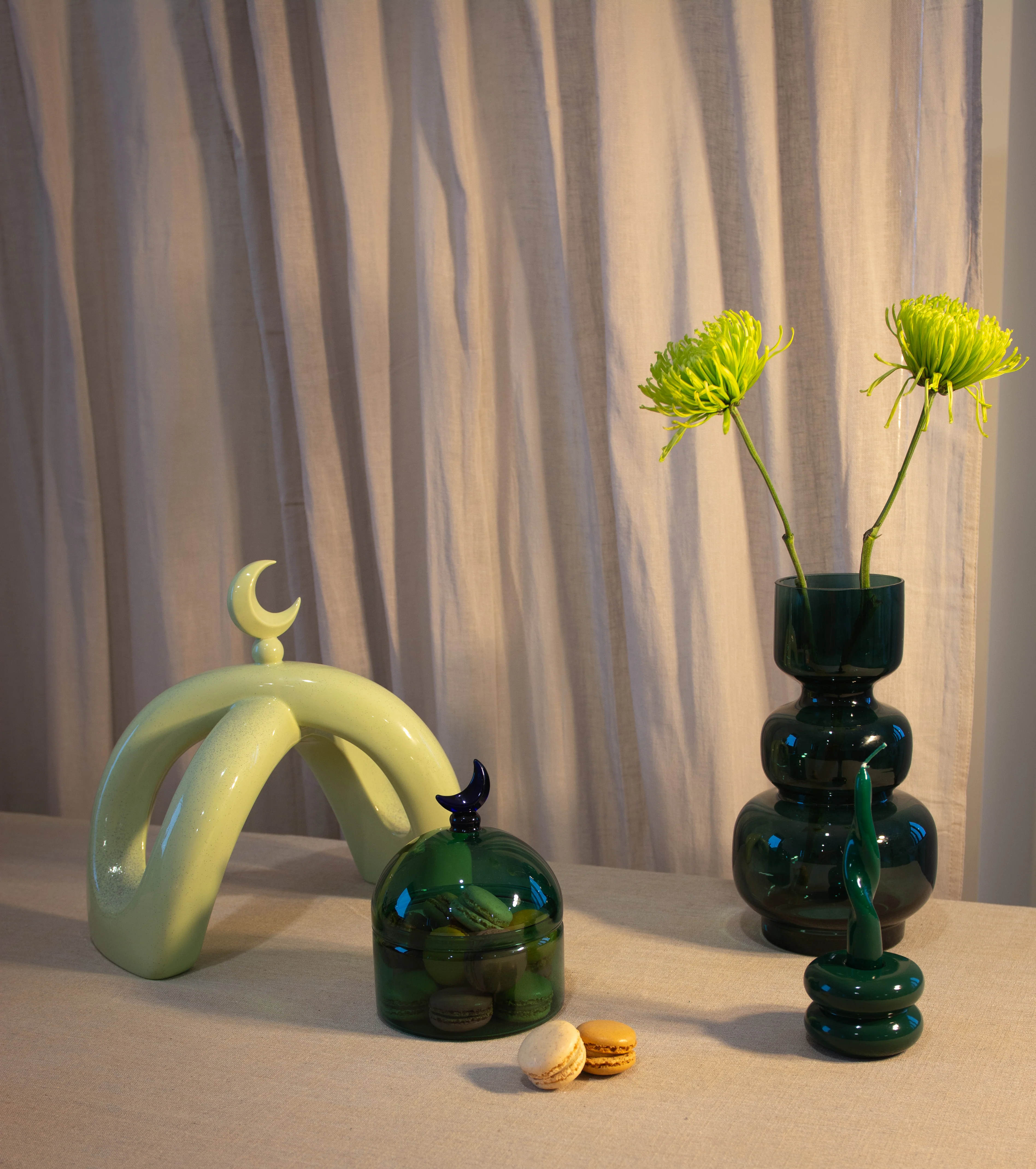 Crescent Knot Sculpture: Pistachio - Image 4