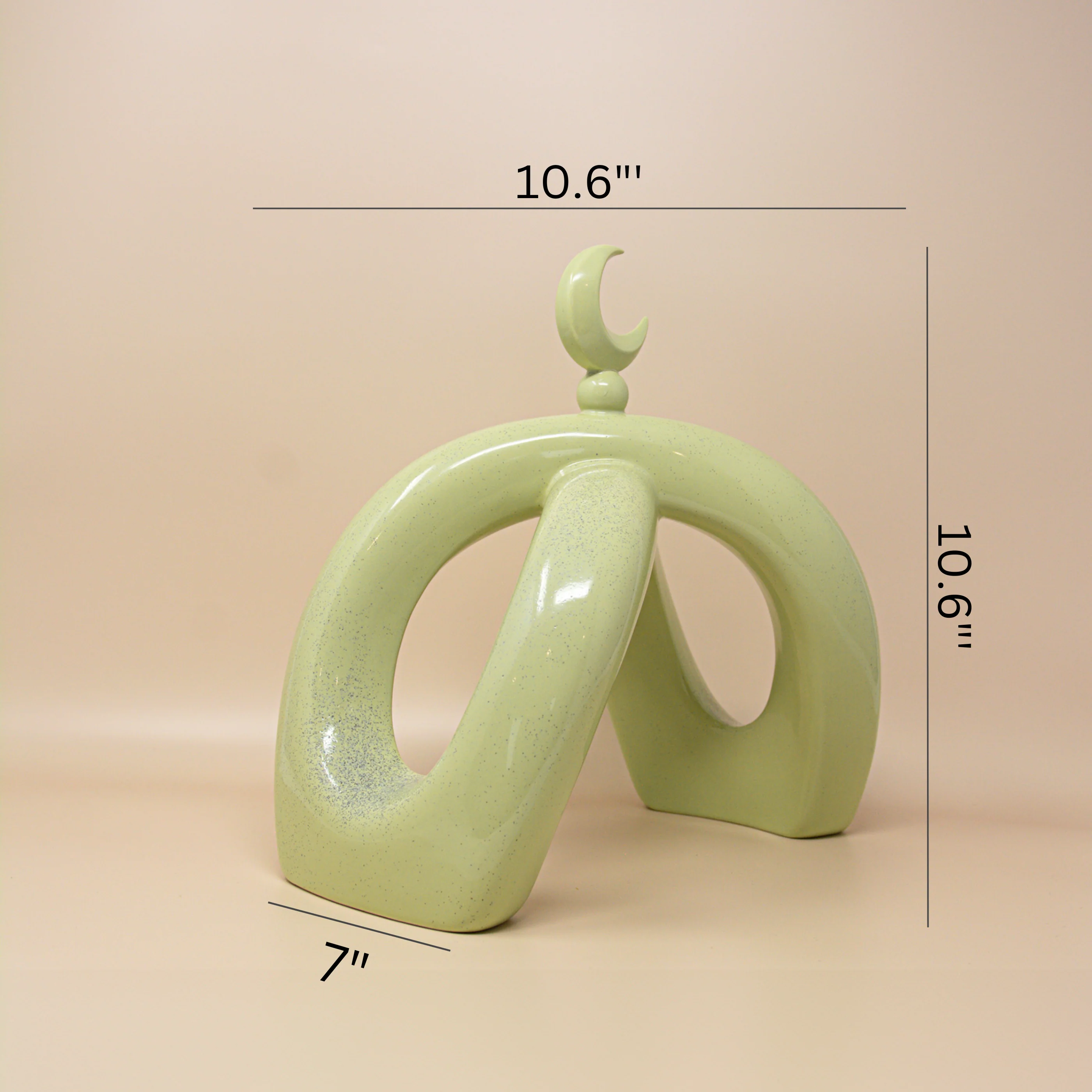 Crescent Knot Sculpture: Pistachio - Image 7