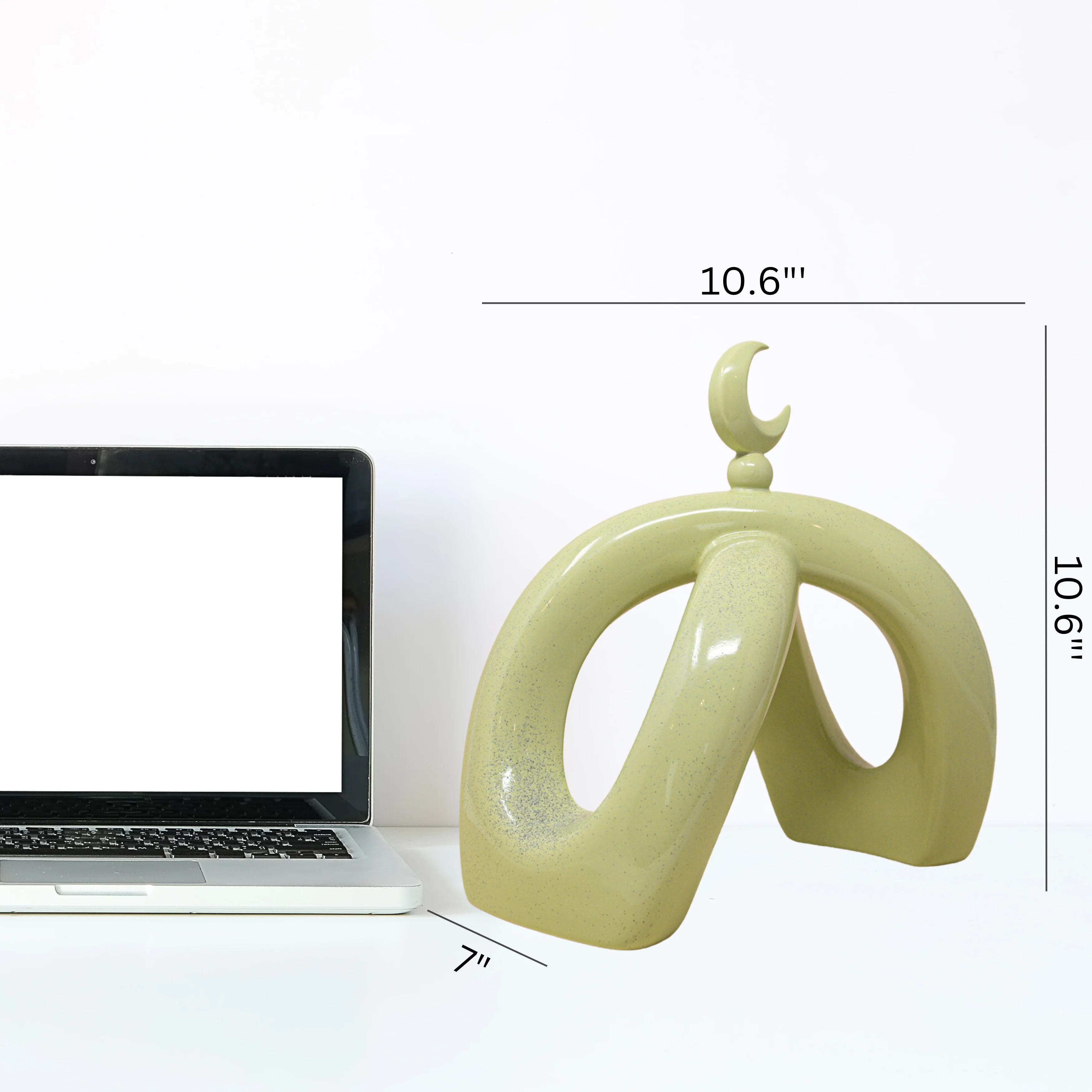 Crescent Knot Sculpture: Pistachio - Image 8
