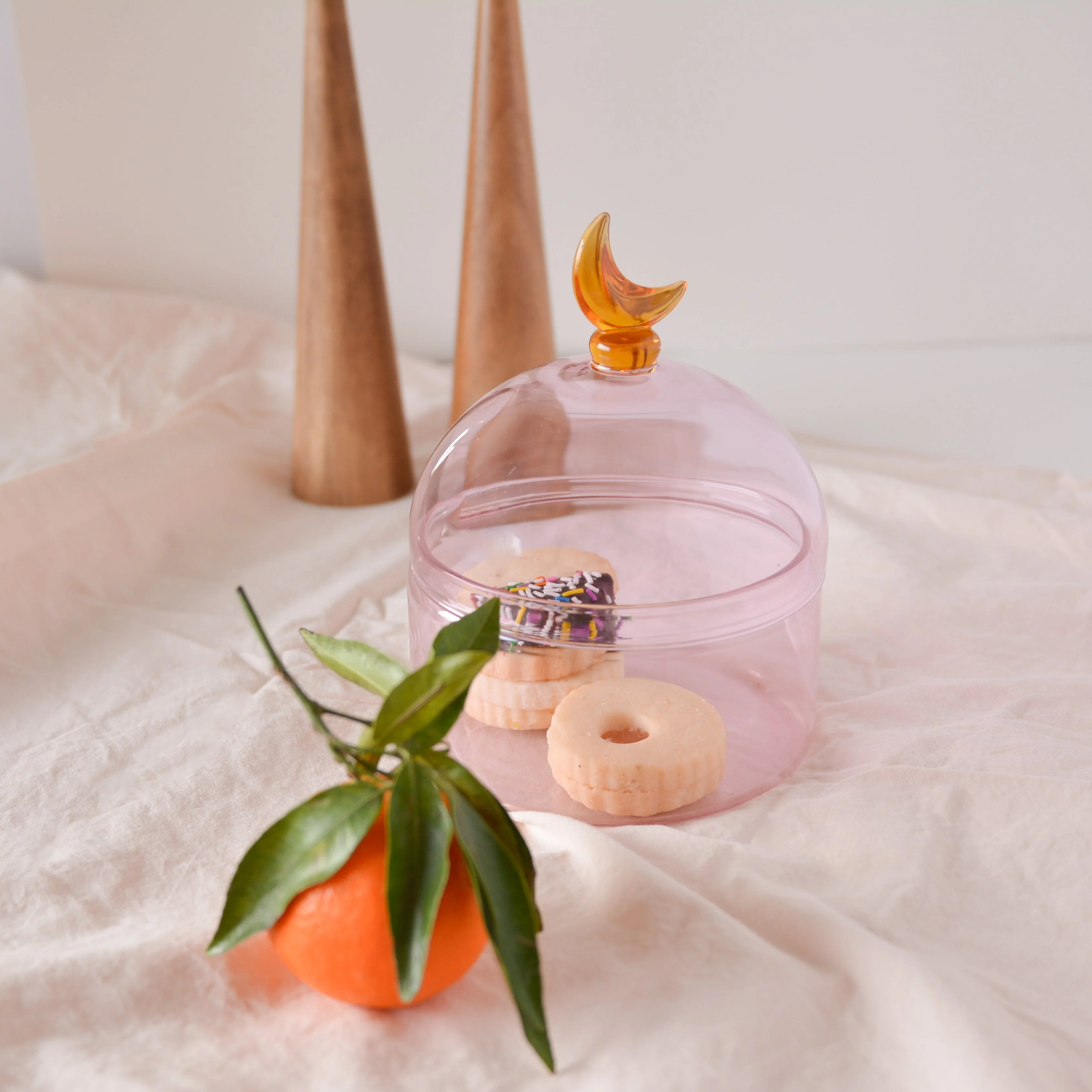 Glass Moon Dome Jar - Cotton Candy - Image 4