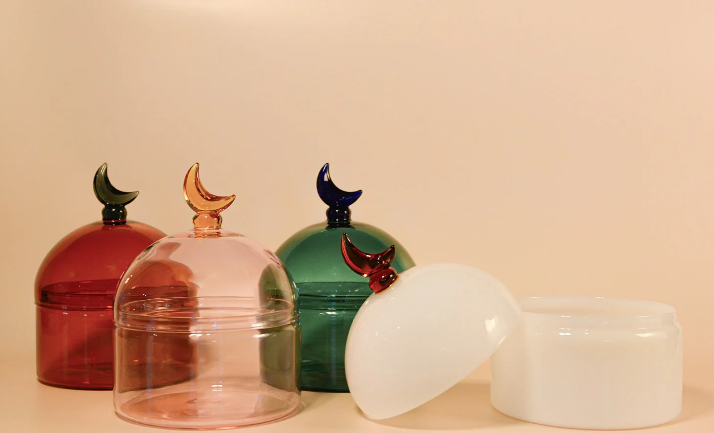 Glass Moon Dome Jar - Cotton Candy - Image 7