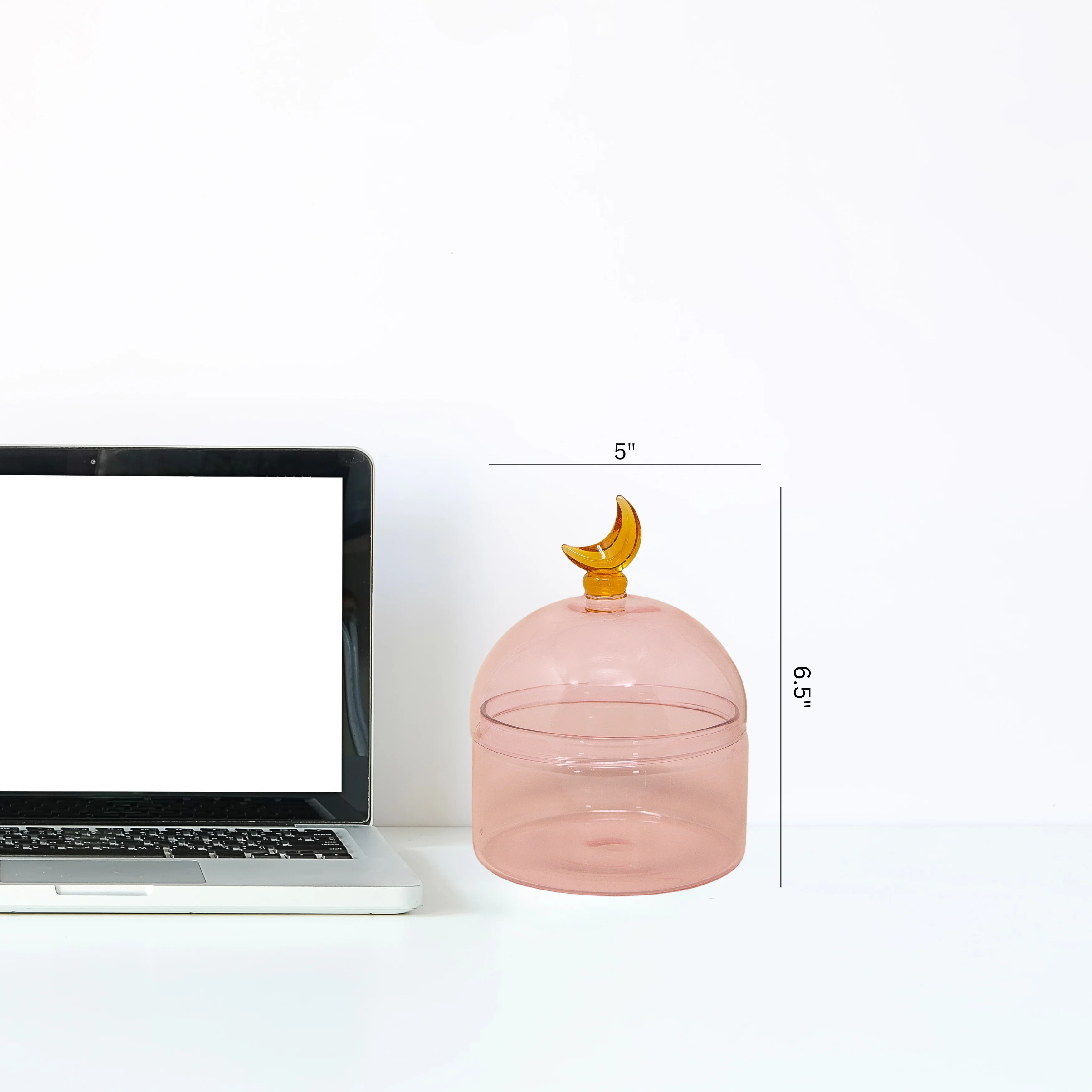 Glass Moon Dome Jar - Cotton Candy - Image 8